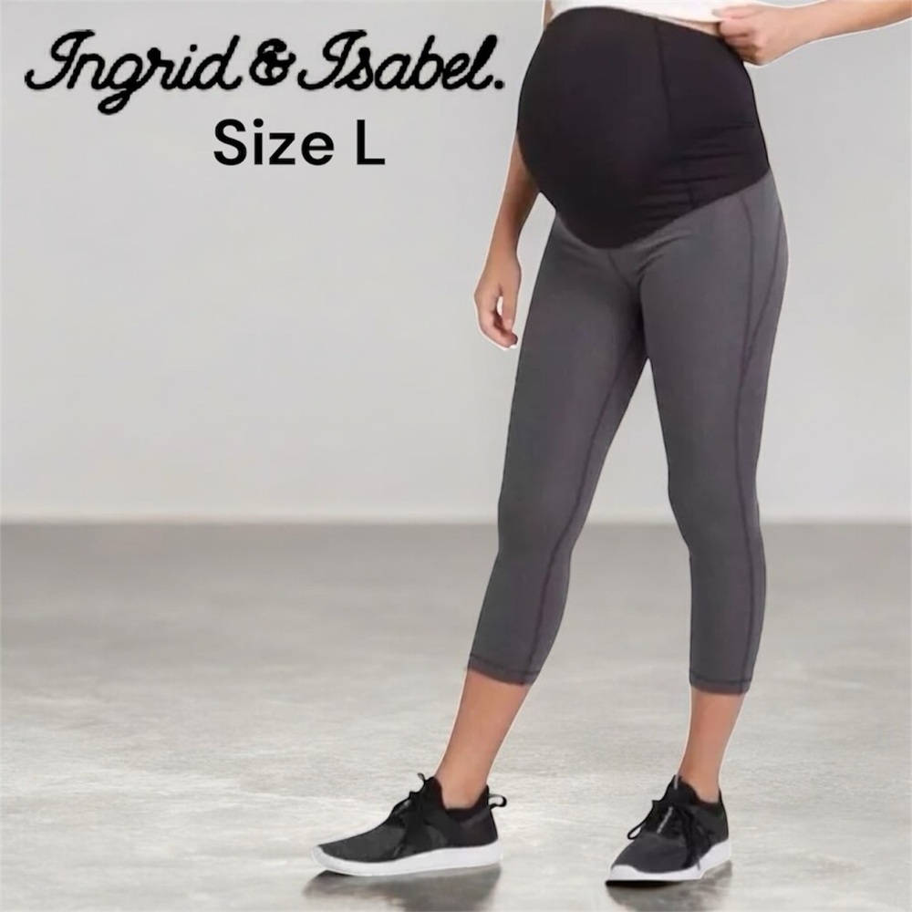 Ingrid & Isabel Charcoal Maternity Leggings